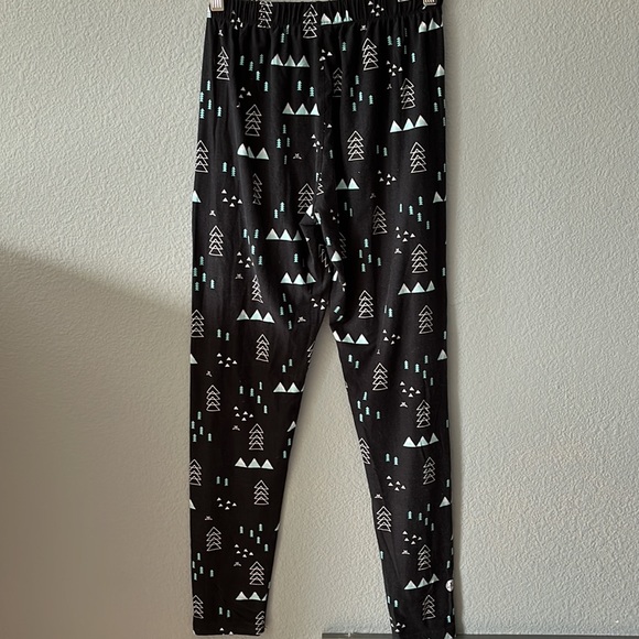 Sweetlegs EUC PJ bottoms, black with green mountains, trees, great gift … - Picture 3 of 5